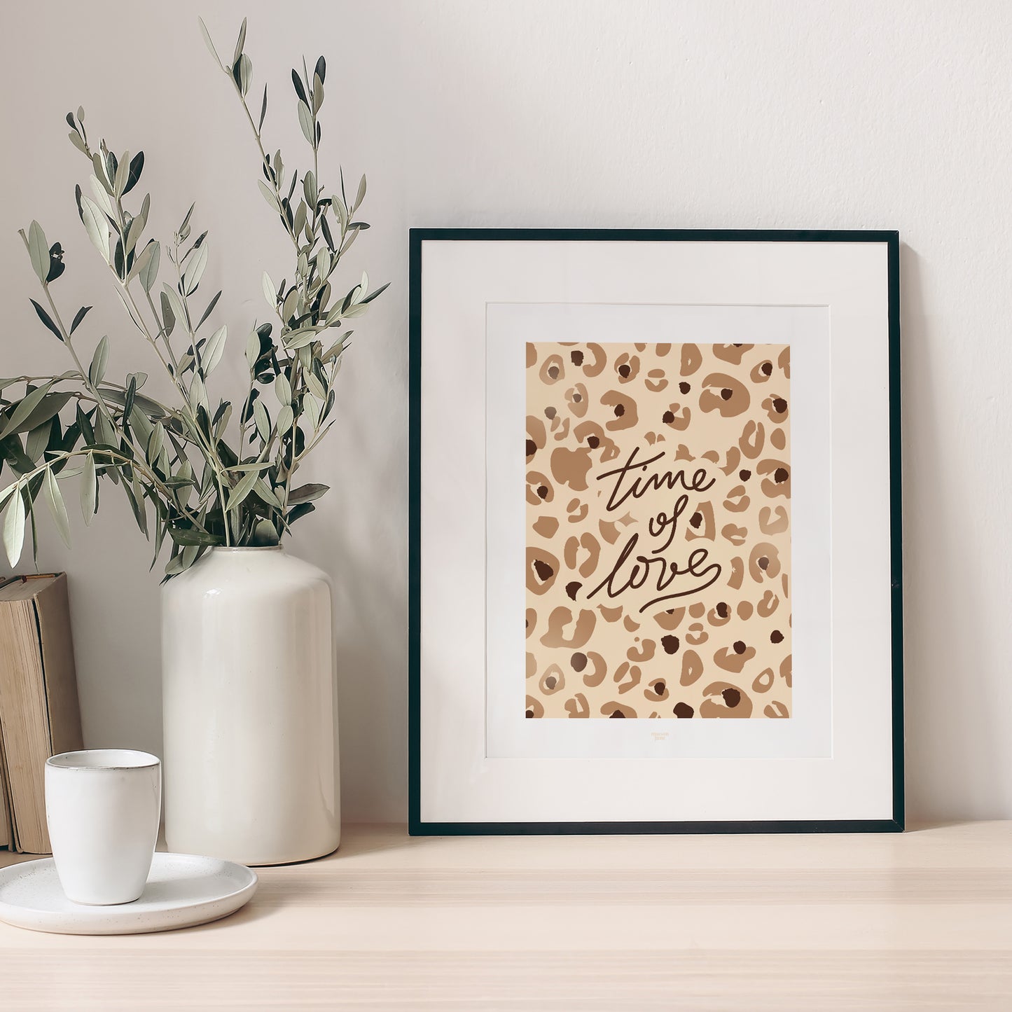 Decoratieve poster Time of Love Luipaard foto N° 1