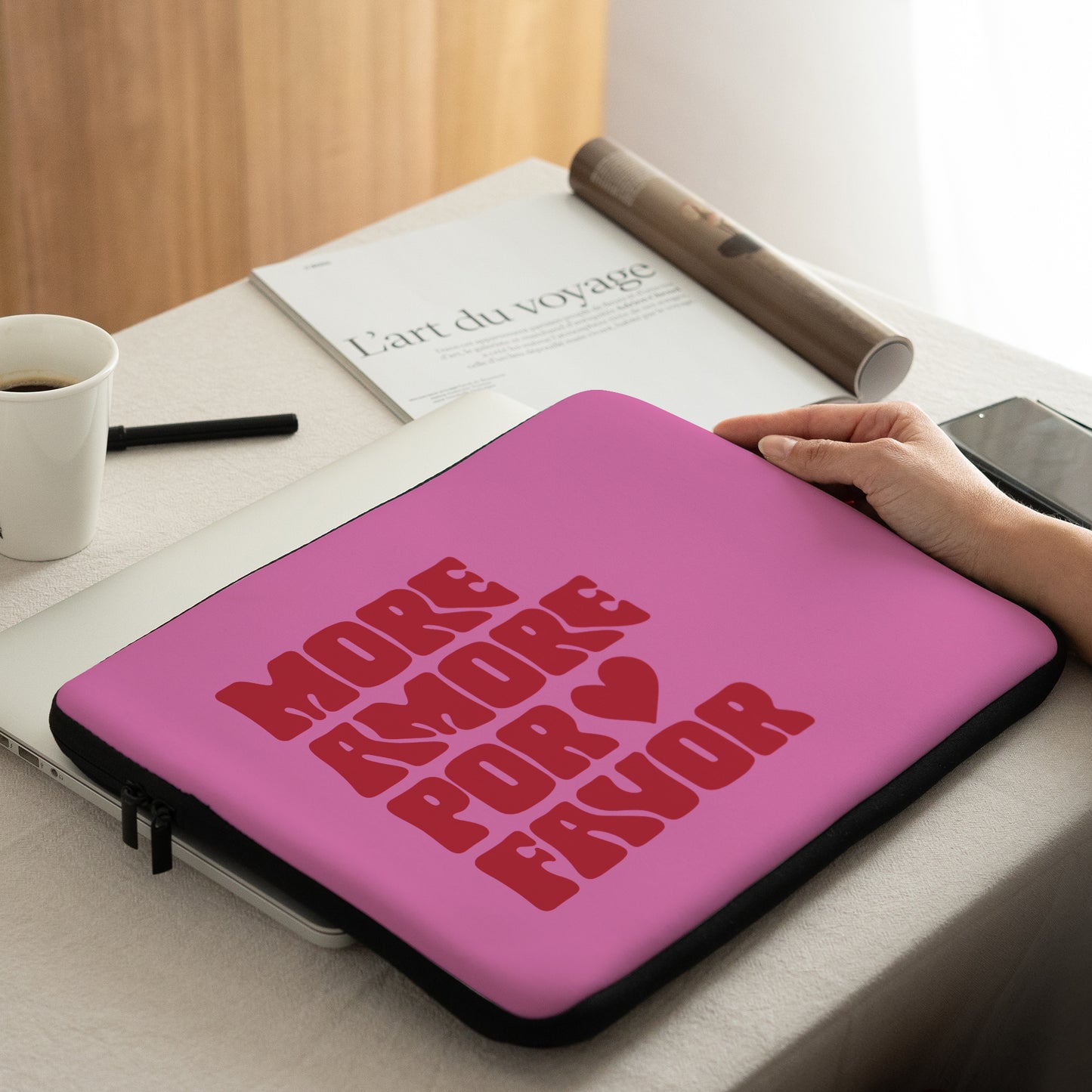 Laptophoes Objecten 15 inch More amor por favor foto N° 5