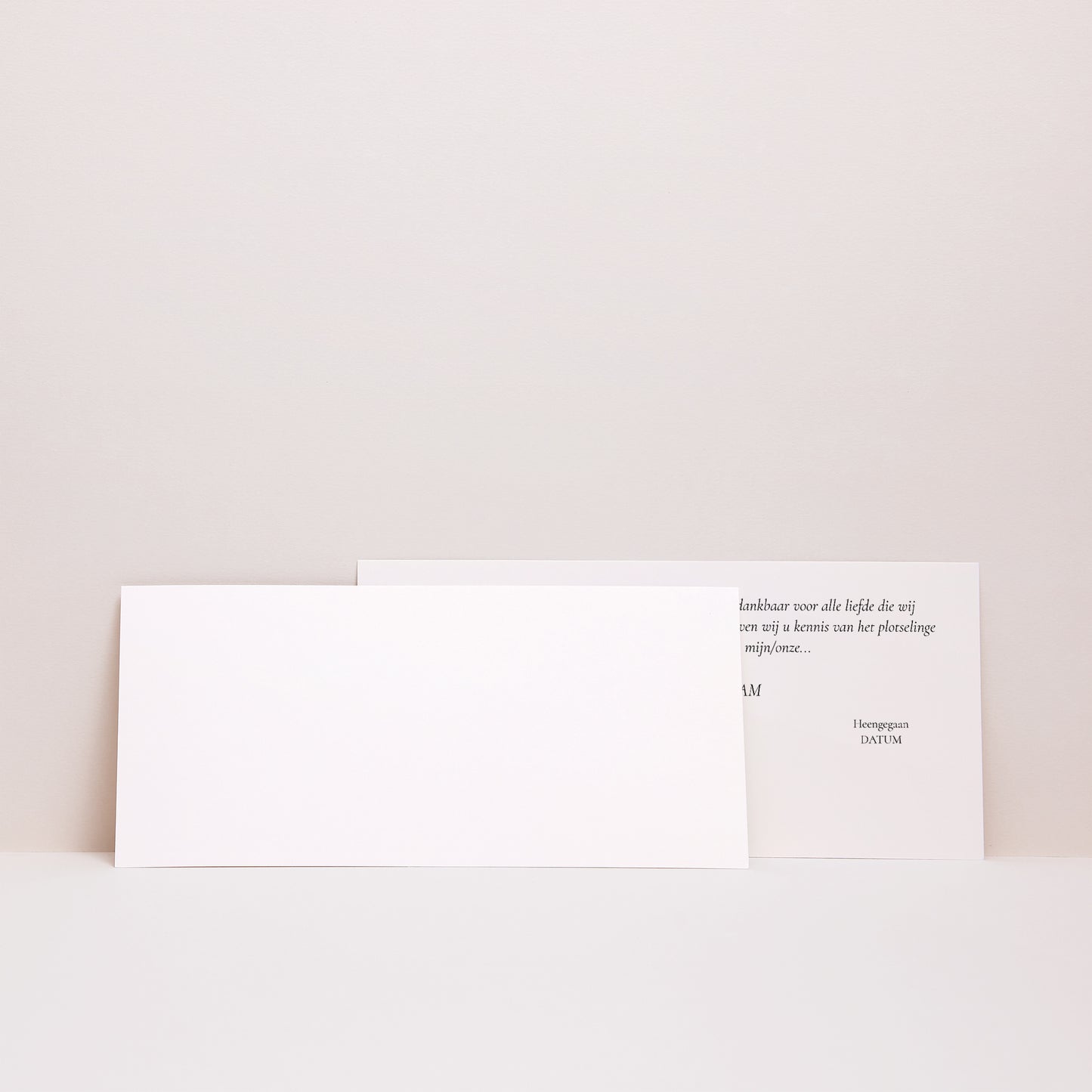 Uitnodigingskaart Overlijden Panoramisch landschap Het rouwkruis foto N° 3