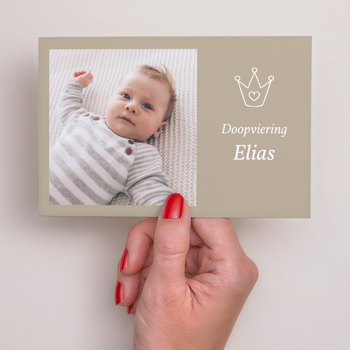 Uitnodigingskaart Doop Landschap Prince Charming - Kaart met foto-aanpassing foto N° 3