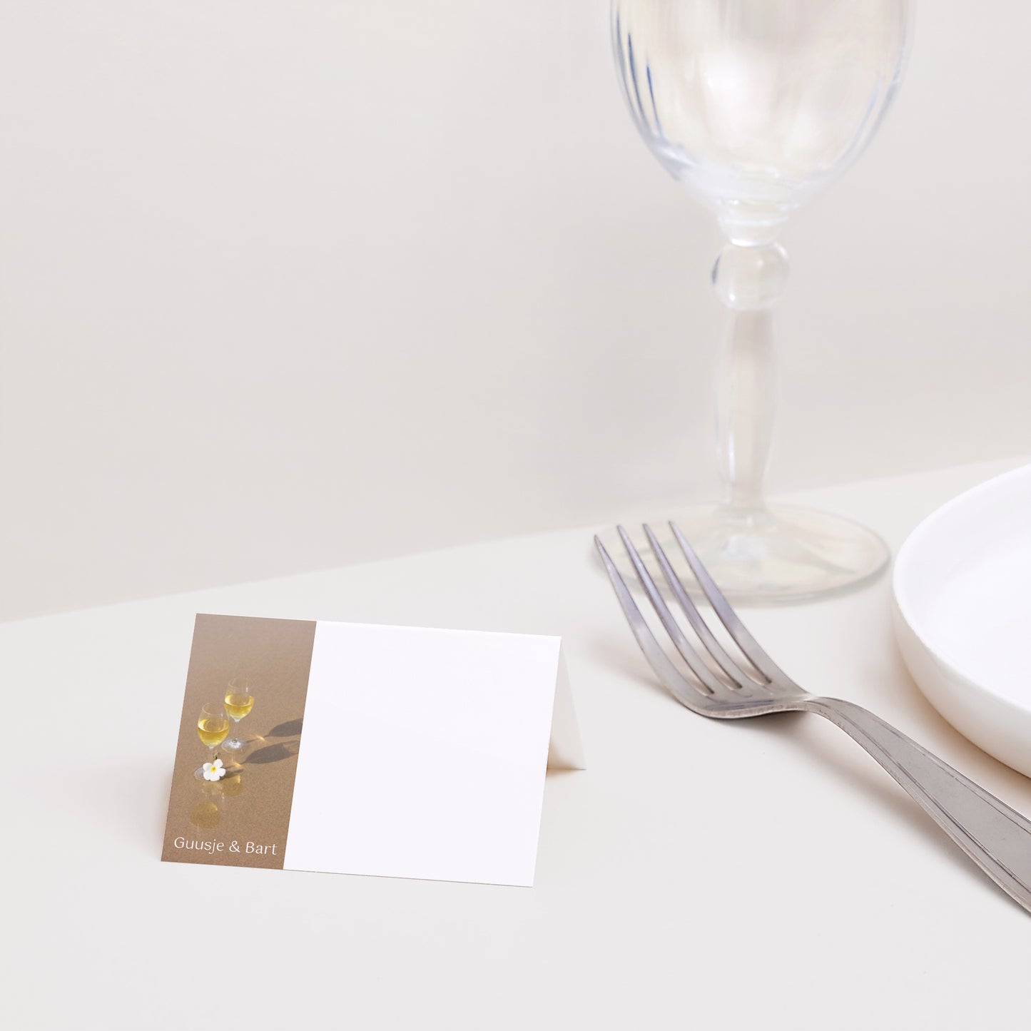 Naamkaartjes Geboorte 2 luiken Aangepast accordeon foto N° 2