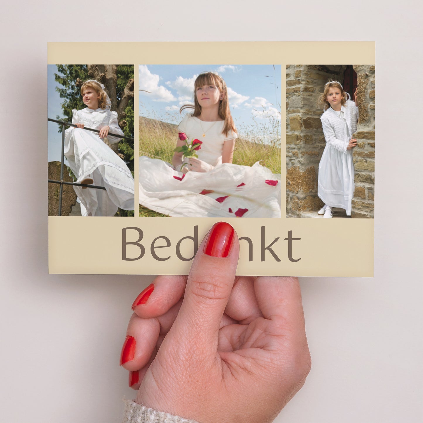 Bedankkaart Communie Landschap Geloofsbelijdenis foto N° 3
