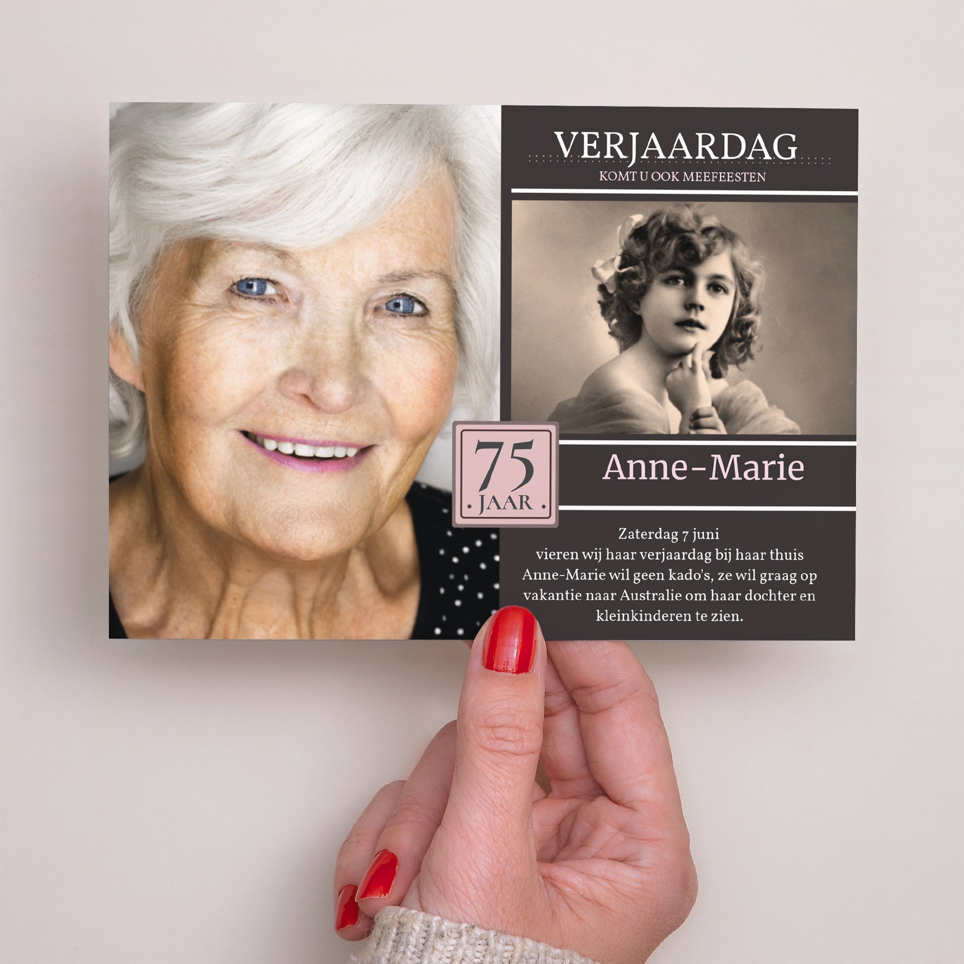 Uitnodigingen Verjaardag Volwassene Landschap Gedenkwaardige momenten foto N° 3