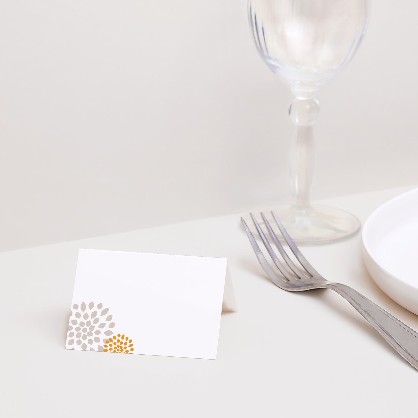 Naamkaartjes Huwelijk 2 luiken Provençaals platteland foto N° 2