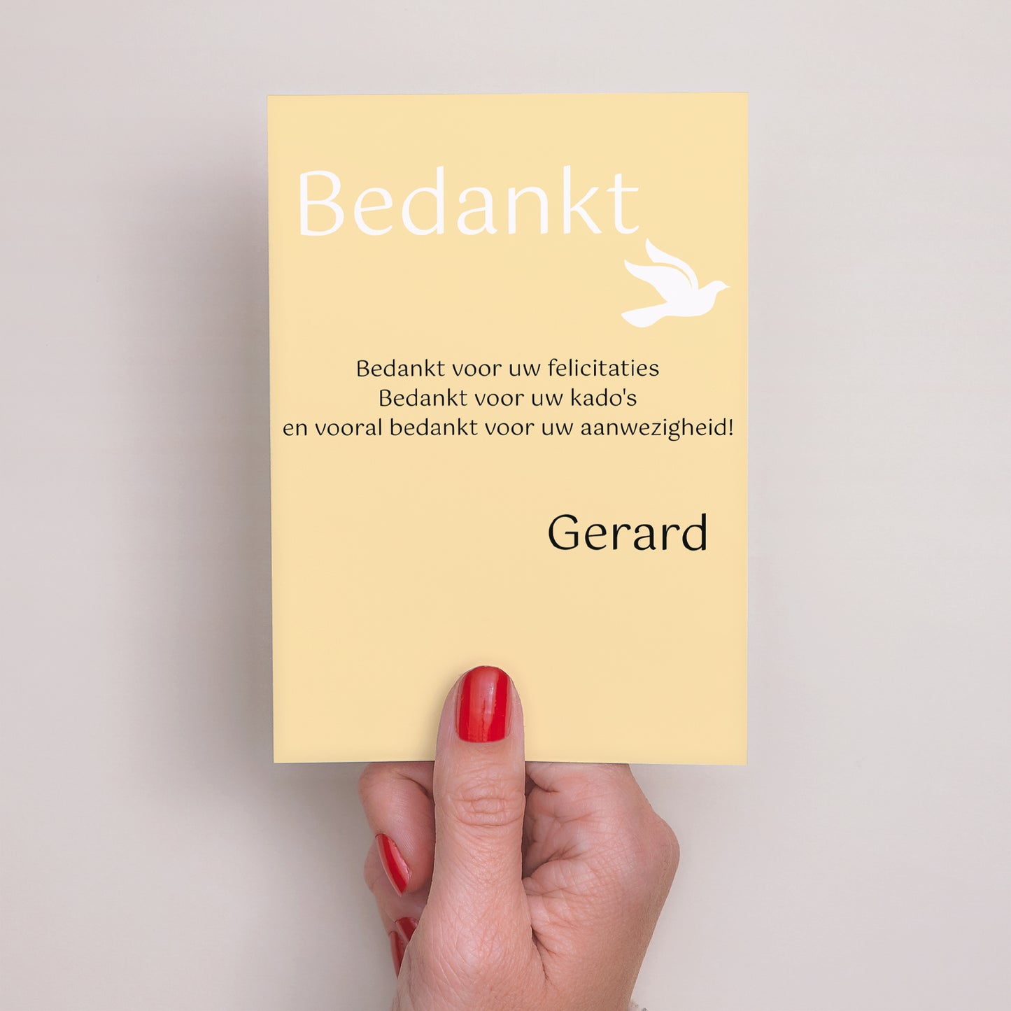 Bedankkaart Communie Portret foto N° 3