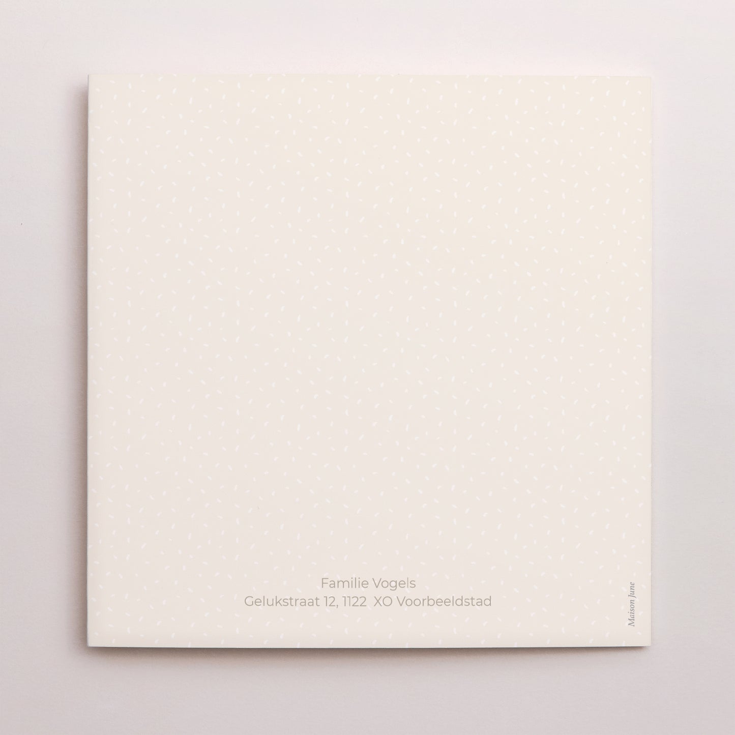 Uitnodigingskaart Geboorte Drieluiks vensteropening In het gras foto N° 3