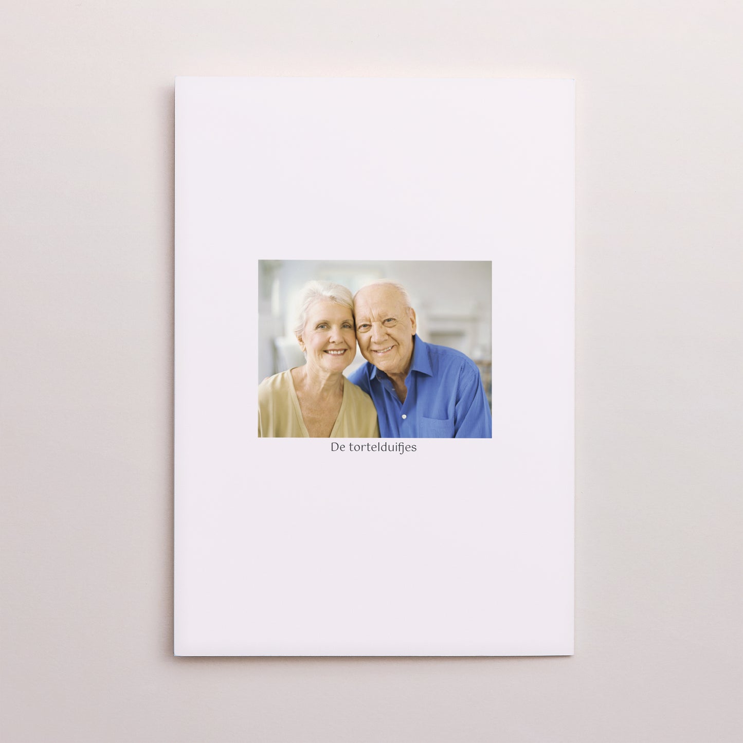 Uitnodigingen Huwelijksverjaardag Dubbel portretvenster Instantthee foto N° 3
