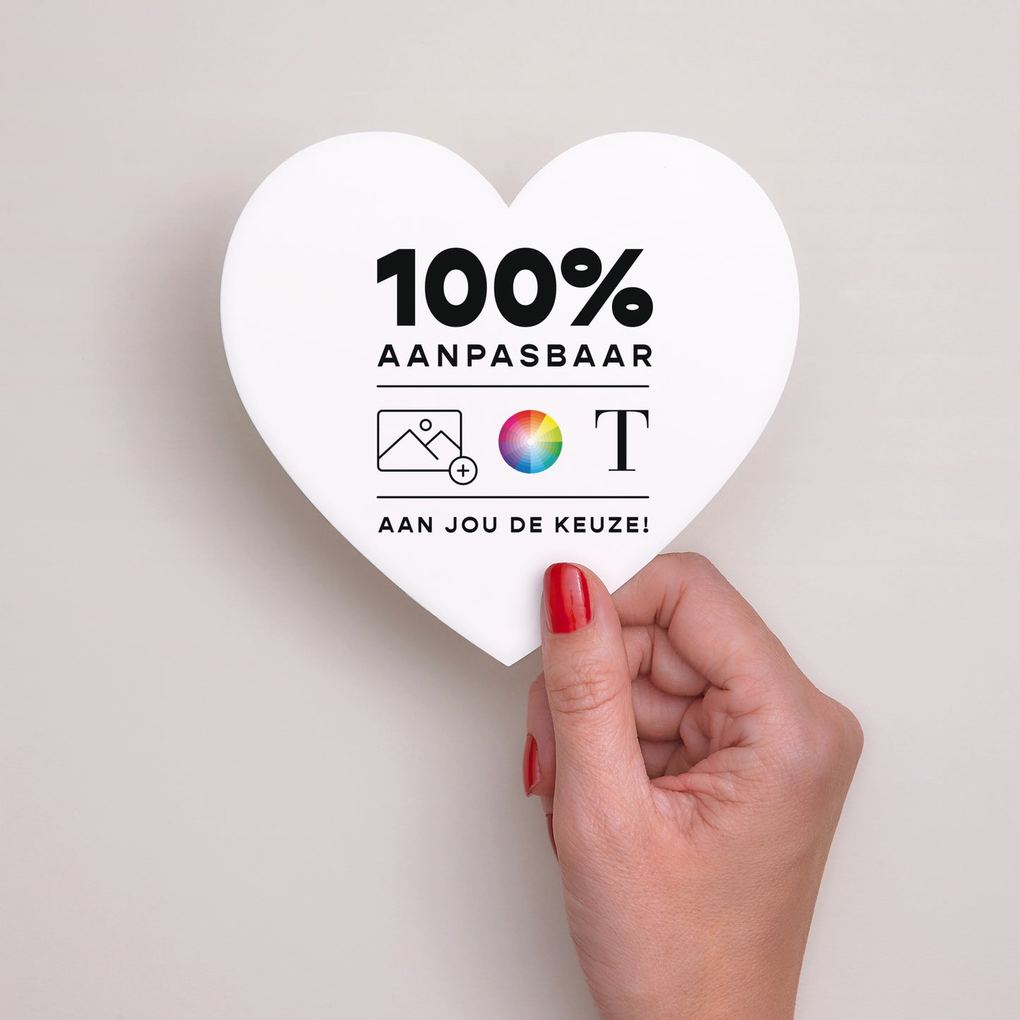 Uitnodigingskaart Doop Hart Do It Yourself II foto N° 2