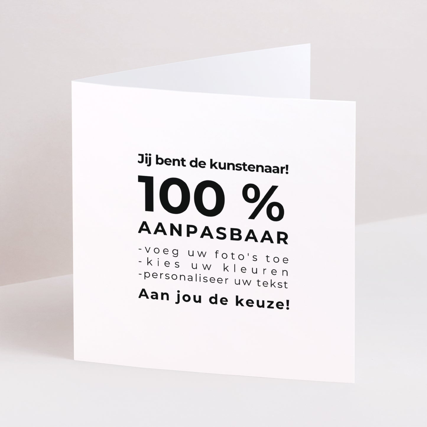 Uitnodigingskaart Doop Dubbel vierluik Do It Yourself II foto N° 1