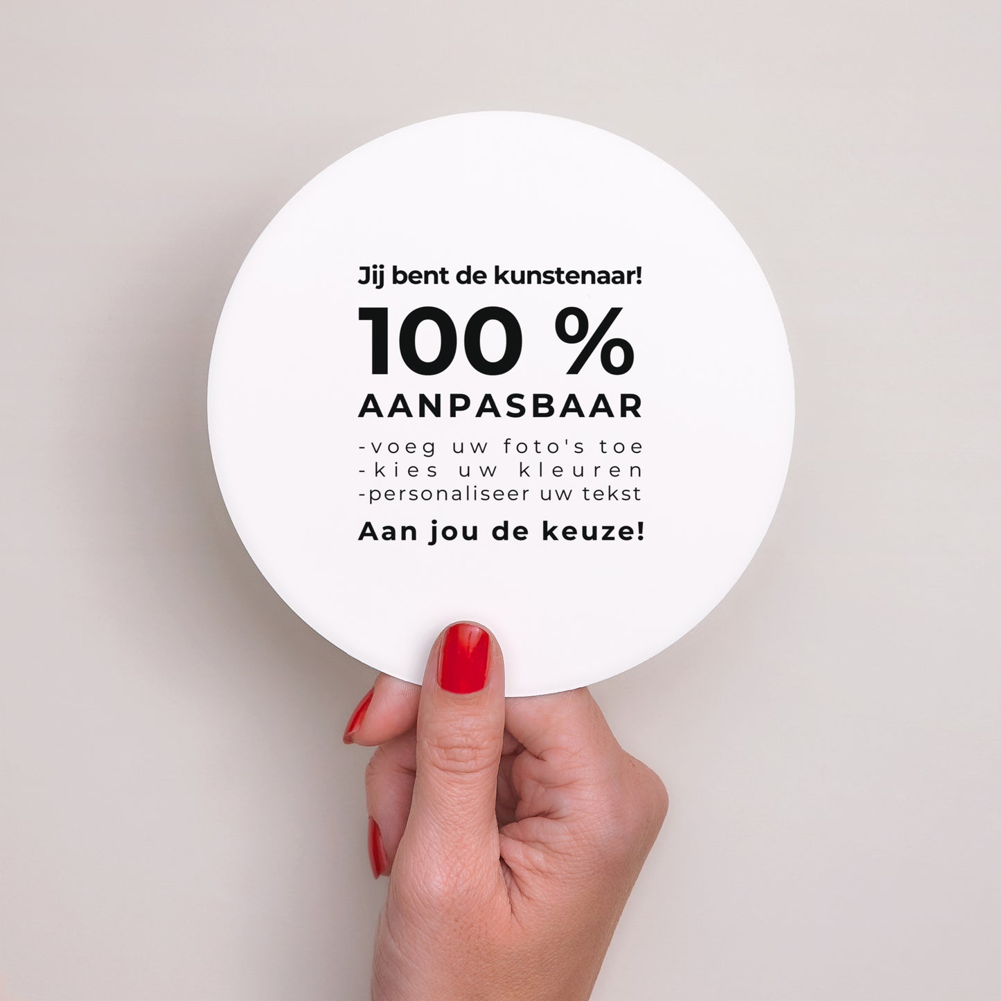 Uitnodigingskaart Doop Rond Do It Yourself II foto N° 2
