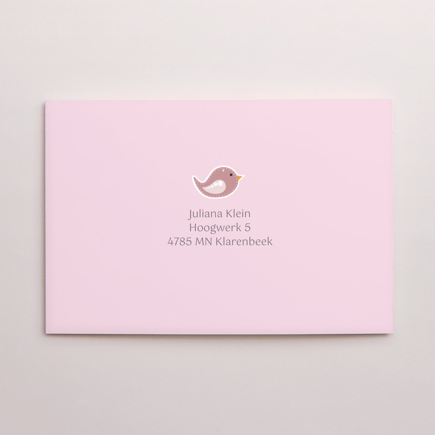 Uitnodigingskaart Doop Dubbele landschapspanelen Vogels van geluk foto N° 3