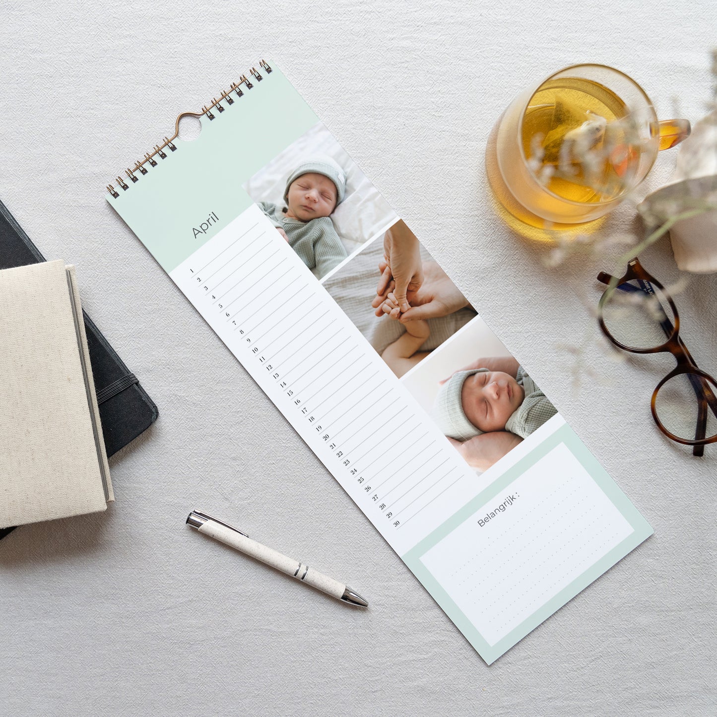 Kalender Eindejaar Perpetueel Jongetje foto N° 3