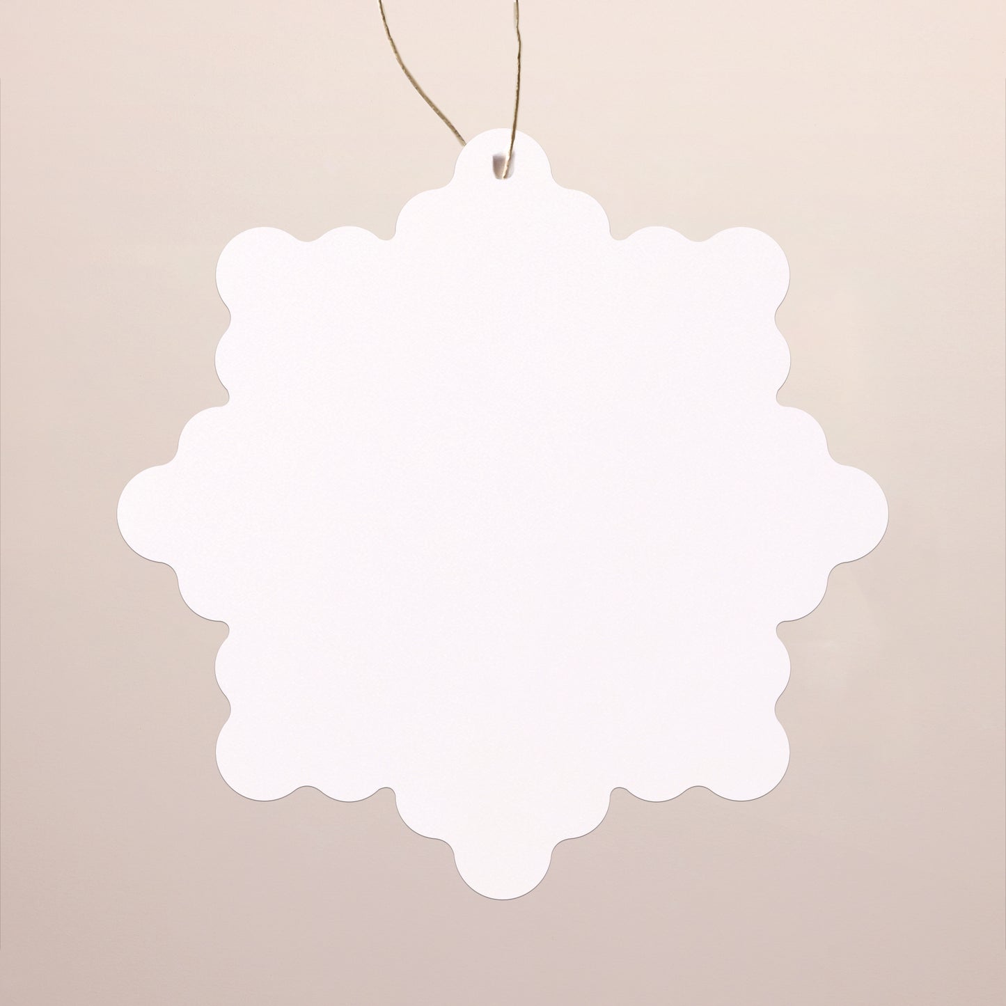 Wenskaart Eindejaar Sneeuwvlok om op te hangen Doe Het Zelf III foto N° 2