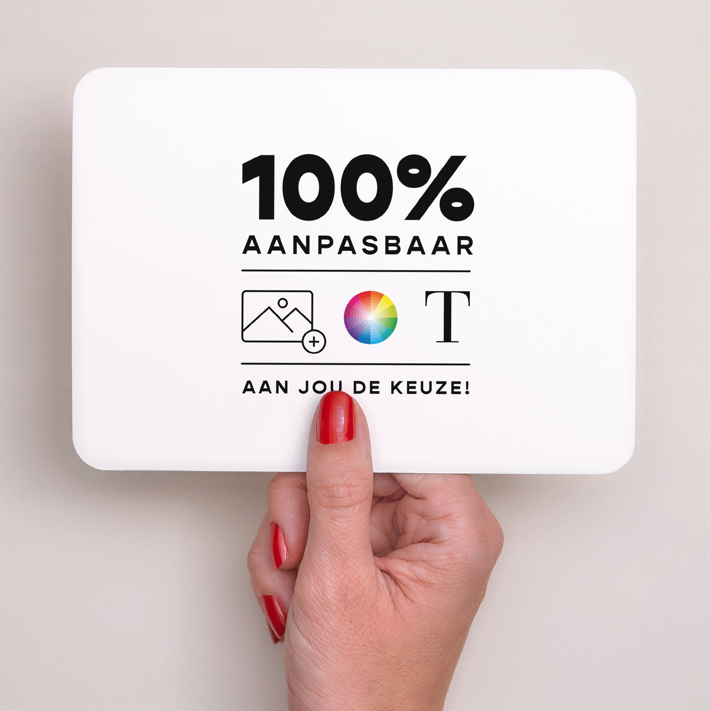 Wenskaart Eindejaar Landschap, afgeronde randen Doe Het Zelf III foto N° 3