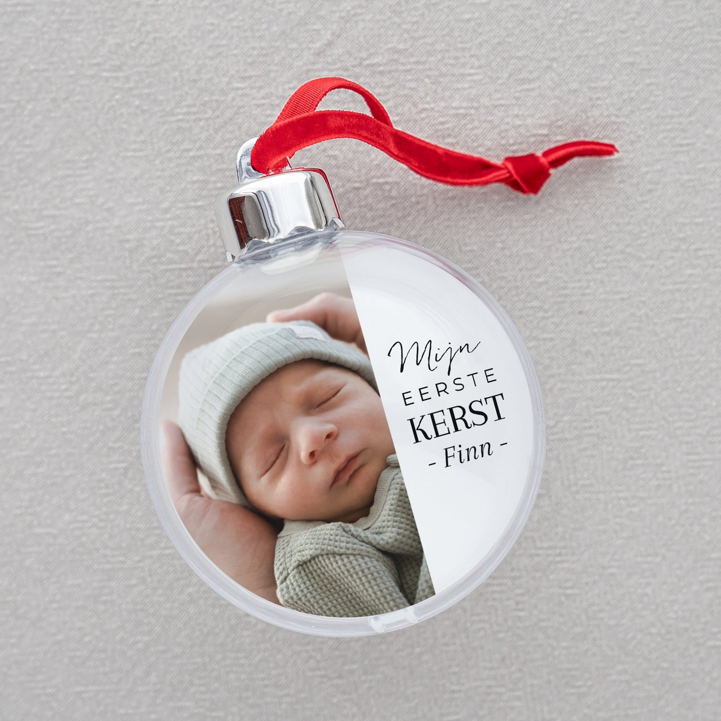 Kerstbal Eindejaar Ronde Foto kerstbal foto N° 2