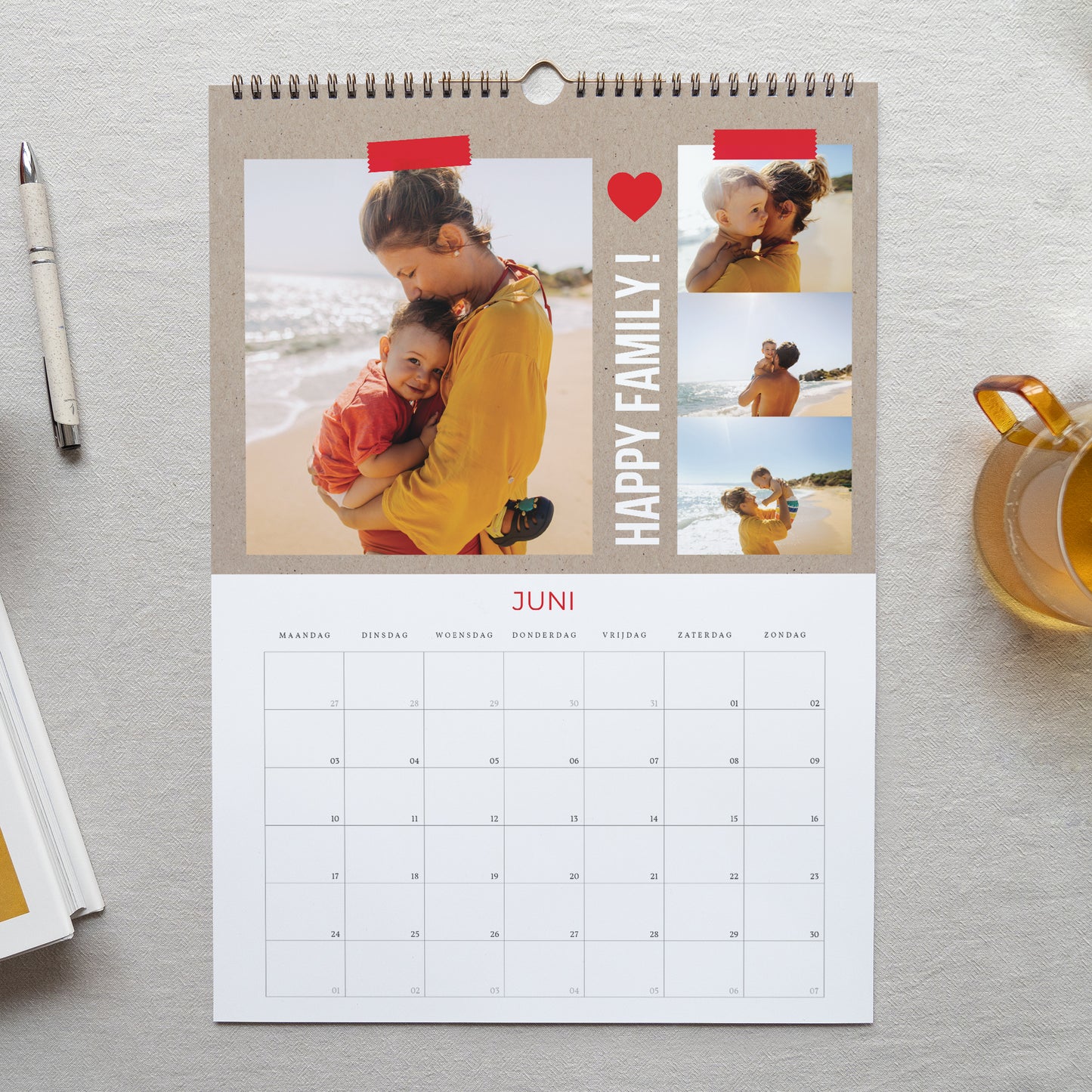 Kalender Eindejaar Muraal A3 Jaarlijkse wirwar foto N° 2