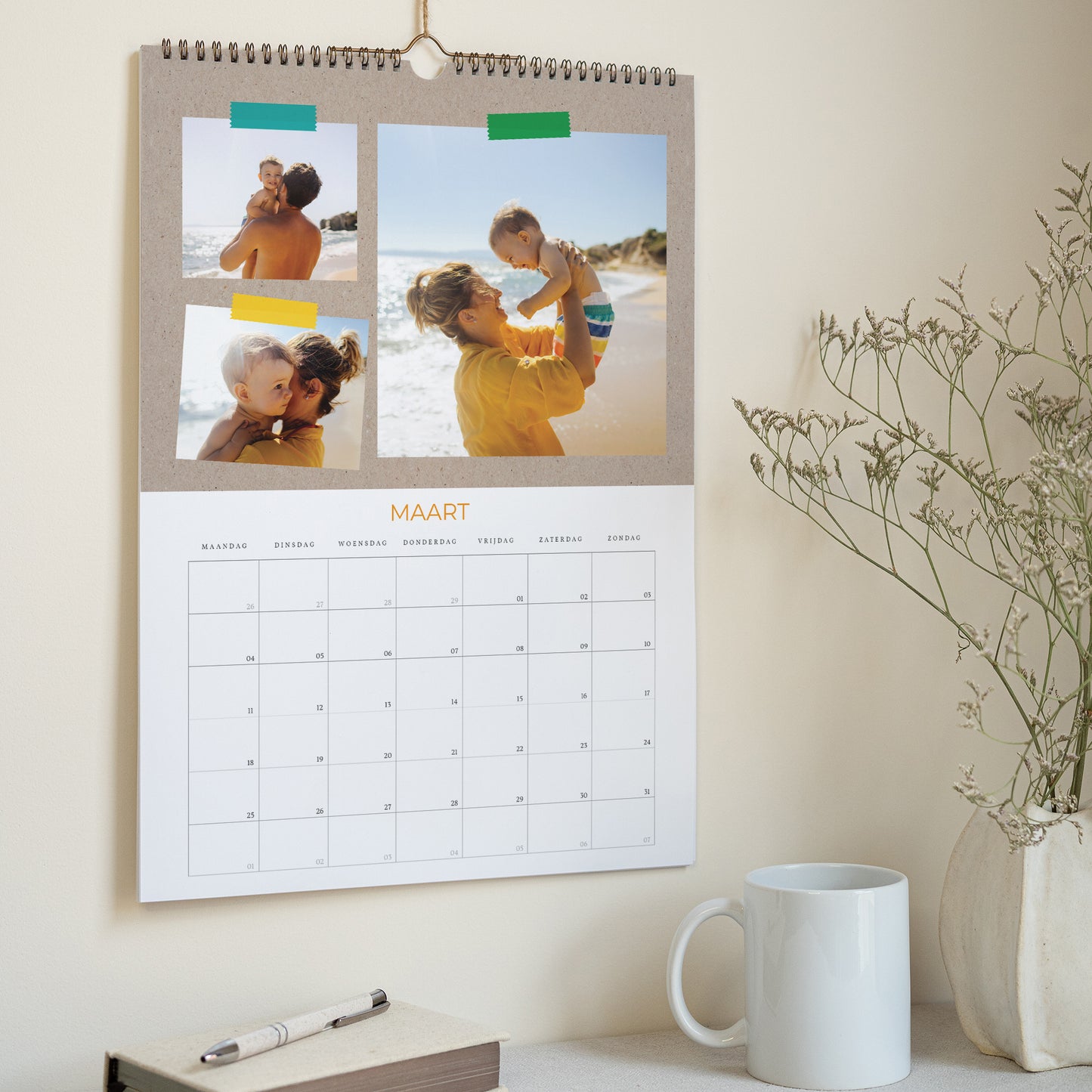 Kalender Eindejaar Muraal A3 Jaarlijkse wirwar foto N° 3