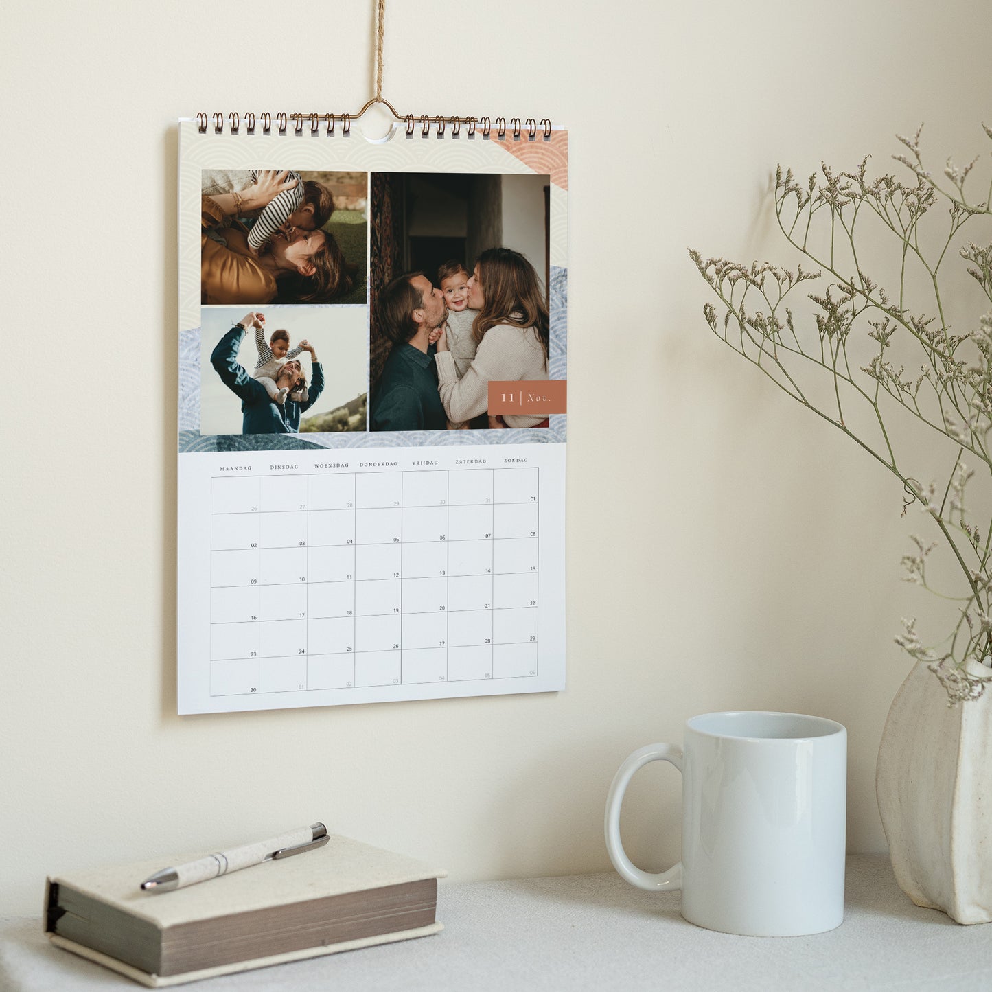 Kalender Eindejaar Muurschildering A4 Nippon foto N° 2