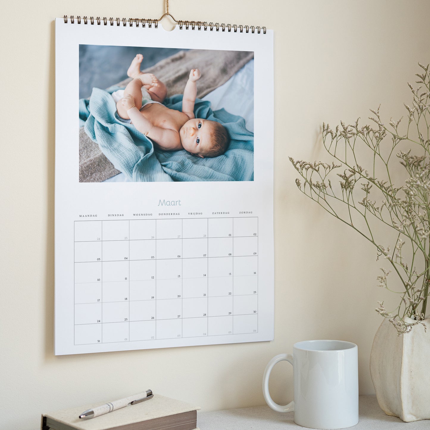Kalender Eindejaar Muraal A3 Sterren foto N° 3