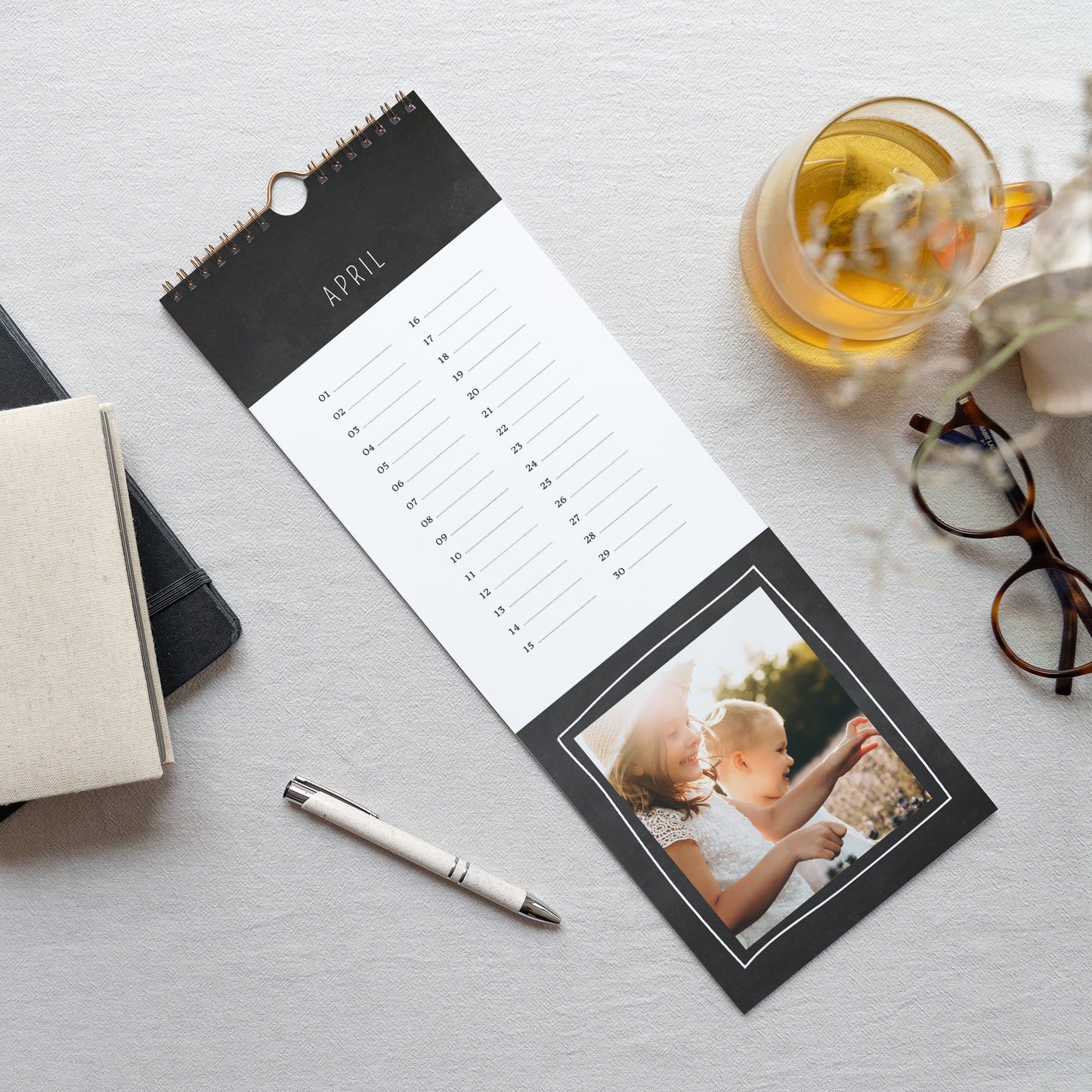 Kalender Eindejaar Perpetueel Foto Ardoise foto N° 3