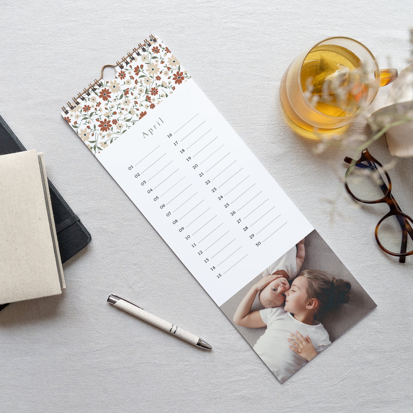 Kalender Eindejaar Perpetueel Mille Fleurs foto N° 3