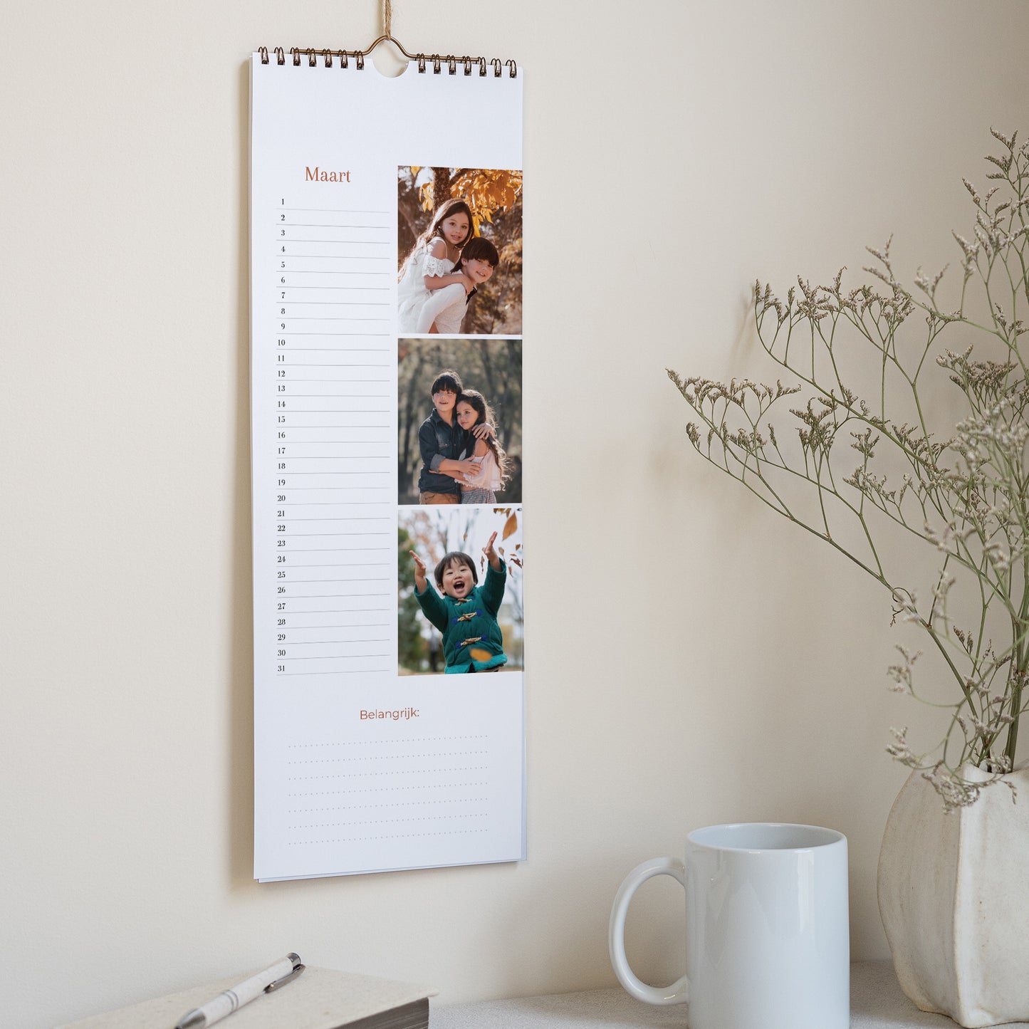 Kalender Eindejaar Perpetueel Duizend erwten foto N° 2