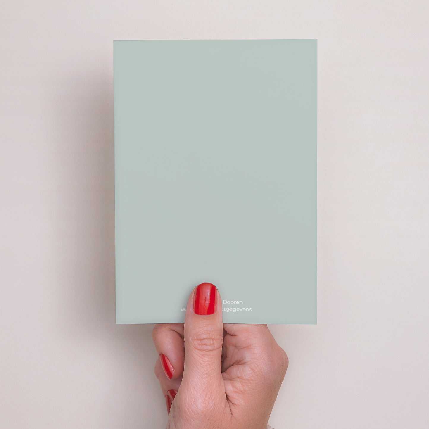 Bedankkaart Communie Portret Pastel Vierkant foto N° 3