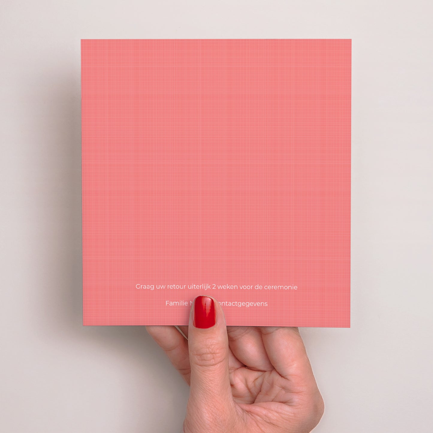 Uitnodigingskaart Confirmatie Vierkant Quo vadis foto N° 3