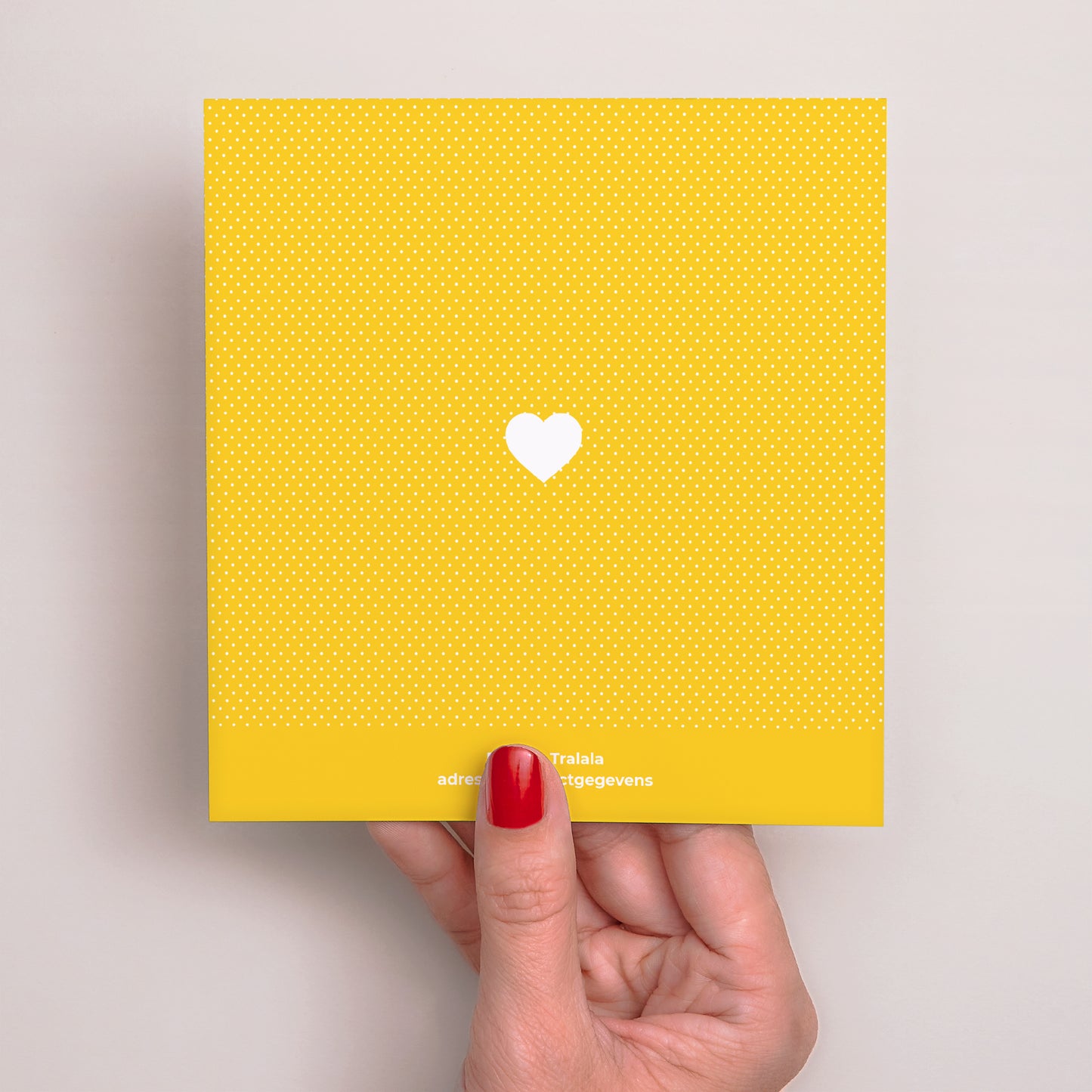 Uitnodigingskaart Geboorte Vierkant Debriefing foto N° 3