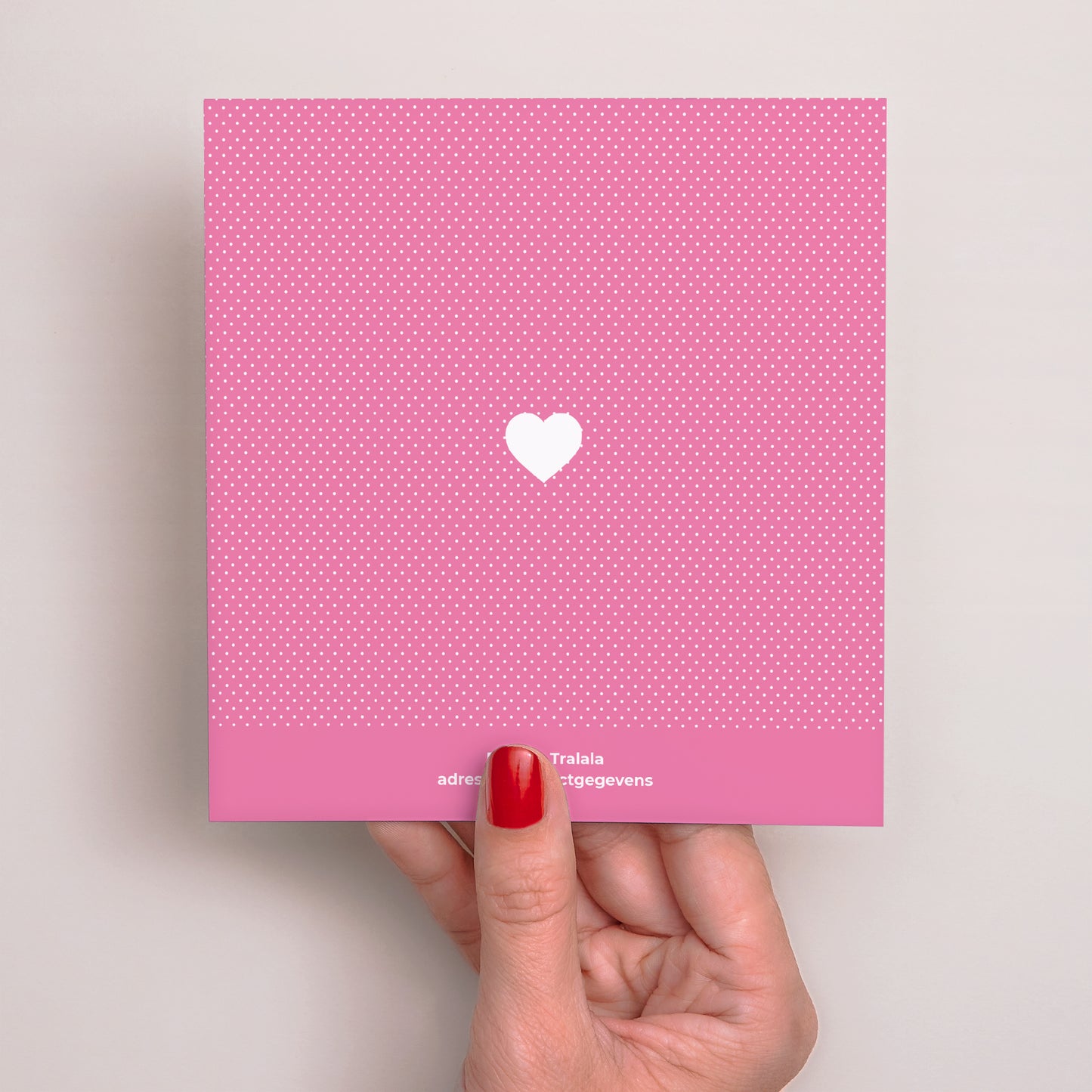 Uitnodigingskaart Geboorte Vierkant Mini-bericht foto N° 3