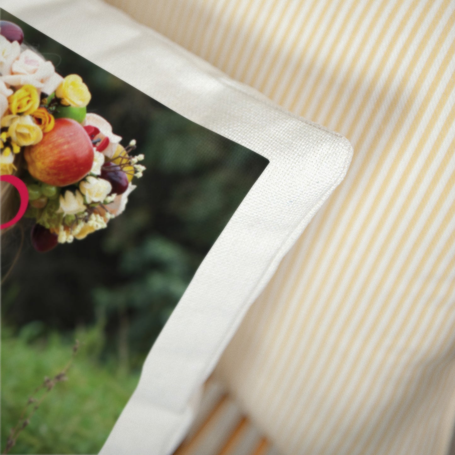 Kussen Objecten Natuurlijk beige Het leven en de liefde foto N° 3