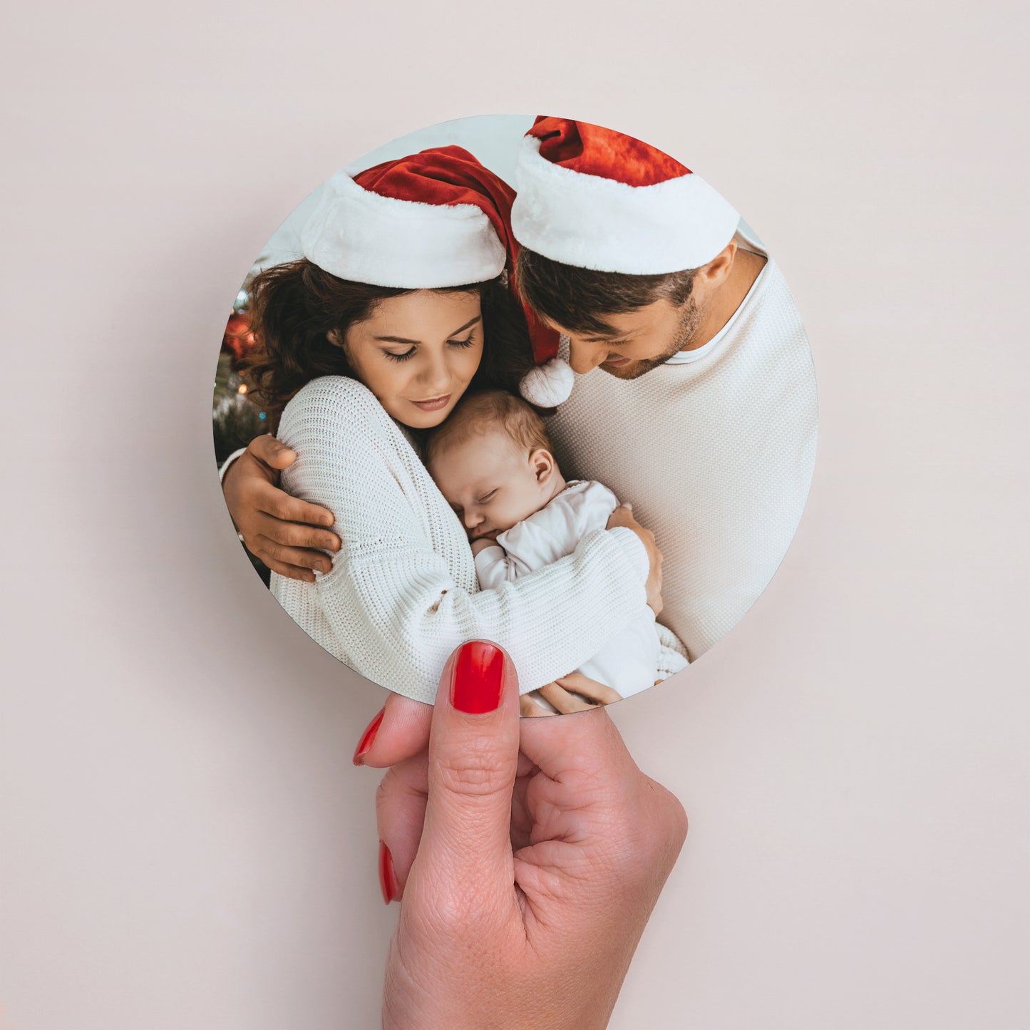 Wenskaart Eindejaar Rond Kerstmis Baard foto N° 3
