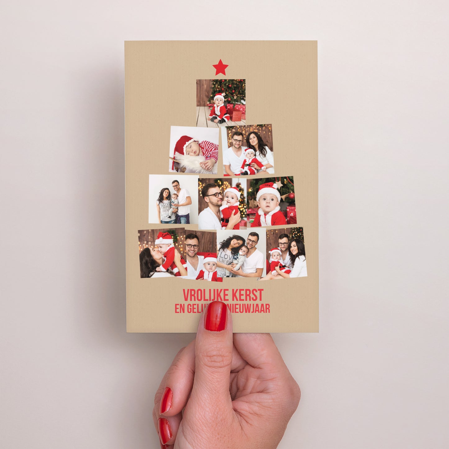 Kerstkaart Eindejaar Portret Foto foto N° 2