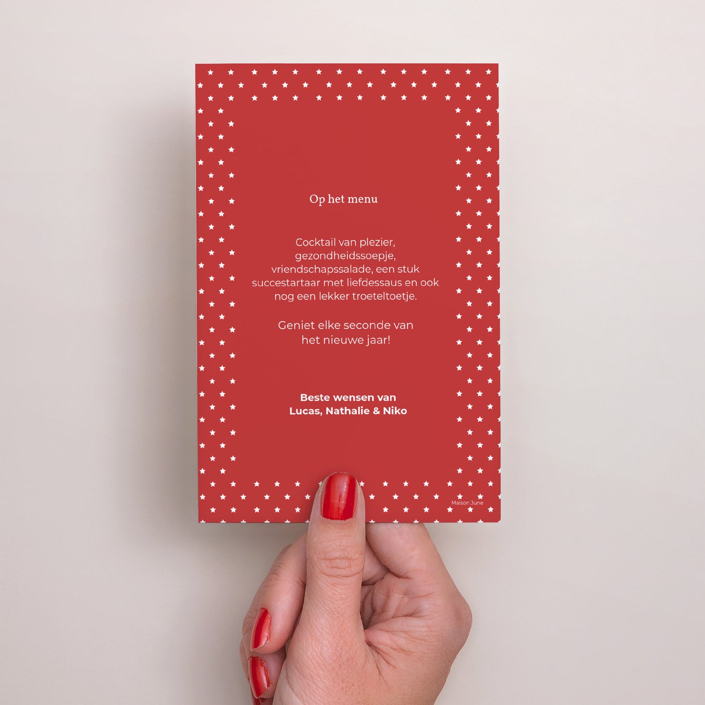 Kerstkaart Eindejaar Portret Foto foto N° 3