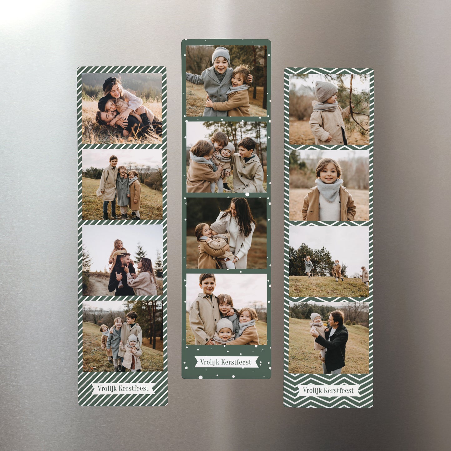 Fotoprint Foto's Set van 3, magnetisch. Vrolijk Kerstfeest foto N° 1