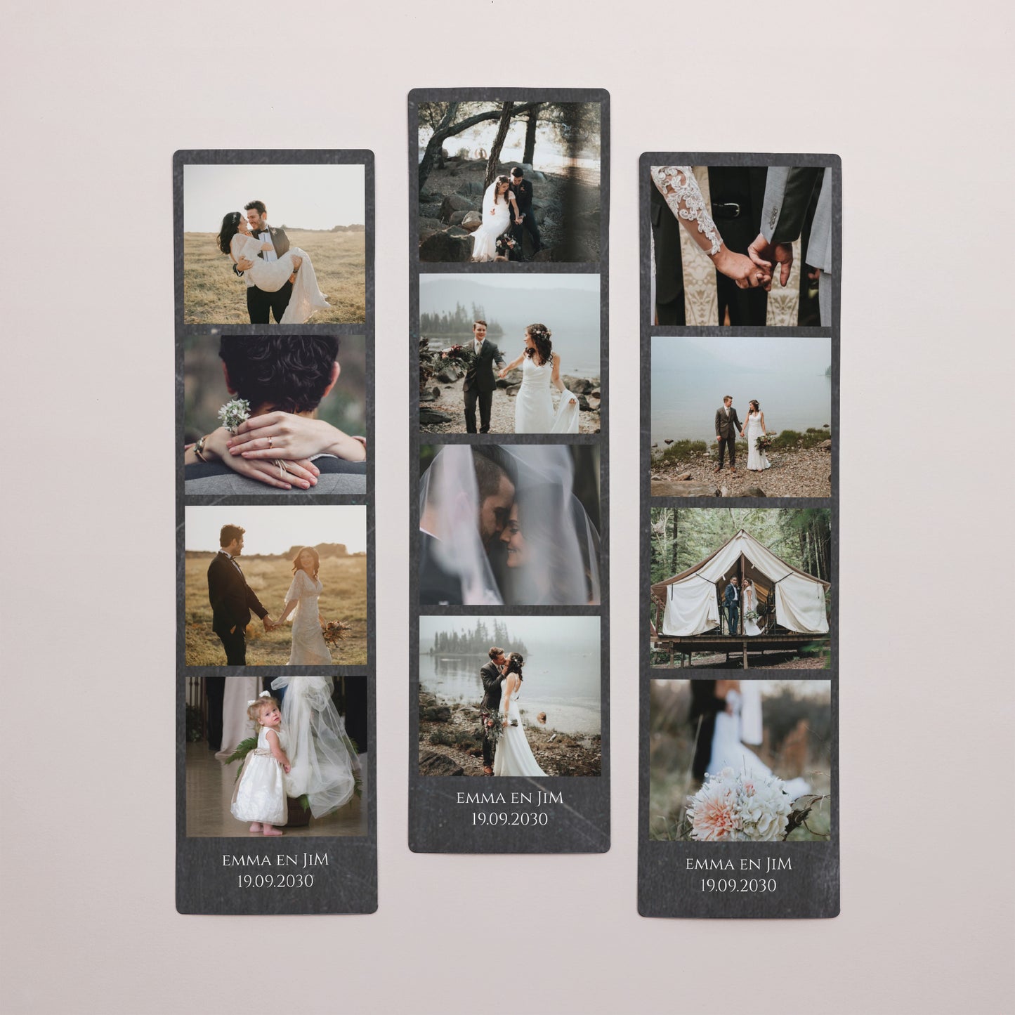 Fotoprint Foto's Set van 3, magnetisch. Leisteen & bruiloften foto N° 1