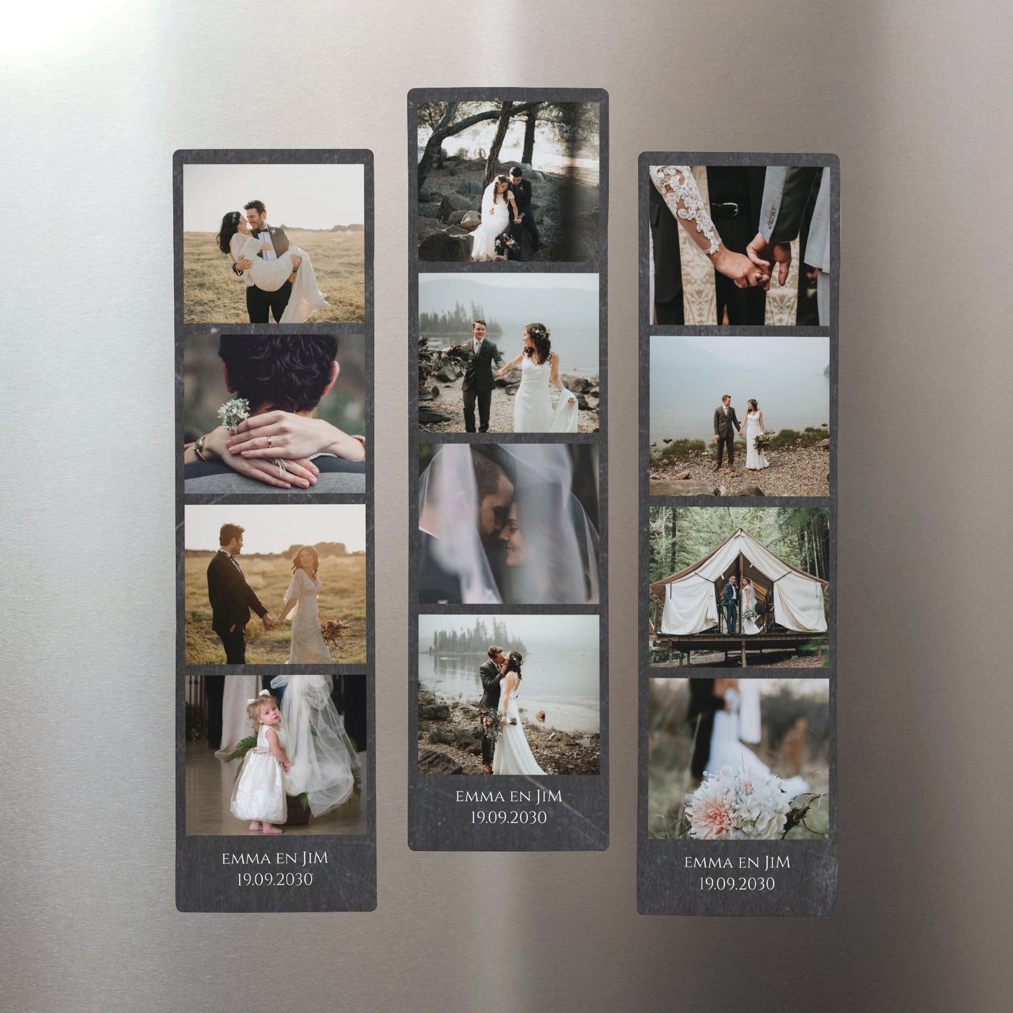 Fotoprint Foto's Set van 3, magnetisch. Leisteen & bruiloften foto N° 1