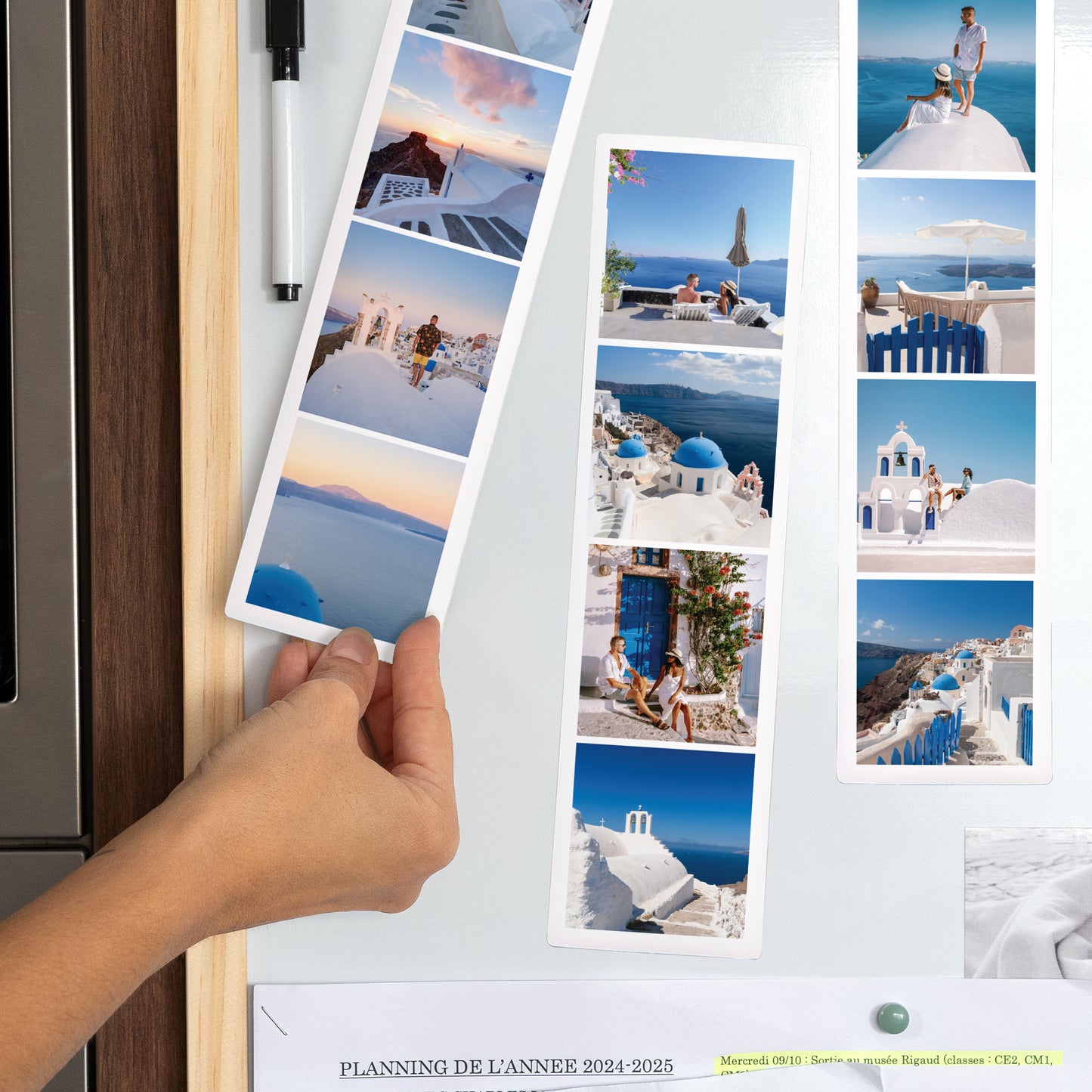 Fotoprint Foto's Set van 3, magnetisch. Rond de wereld foto N° 2