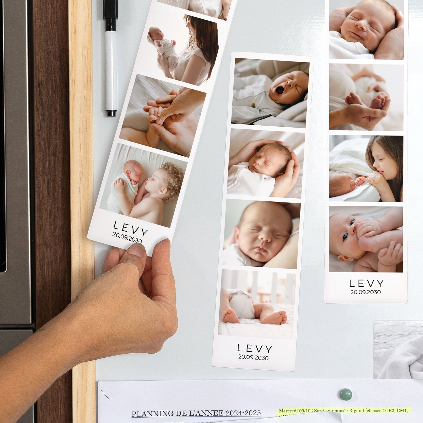 Fotoprint Foto's Set van 3, magnetisch. Klassiek zwart foto N° 2