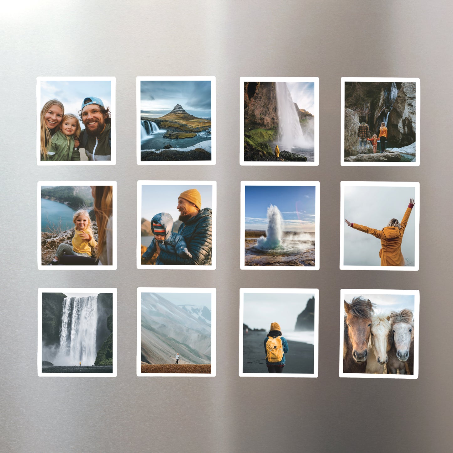 Fotoprint Foto's Set van 12, magnetisch Magnetisch basiswit foto N° 1