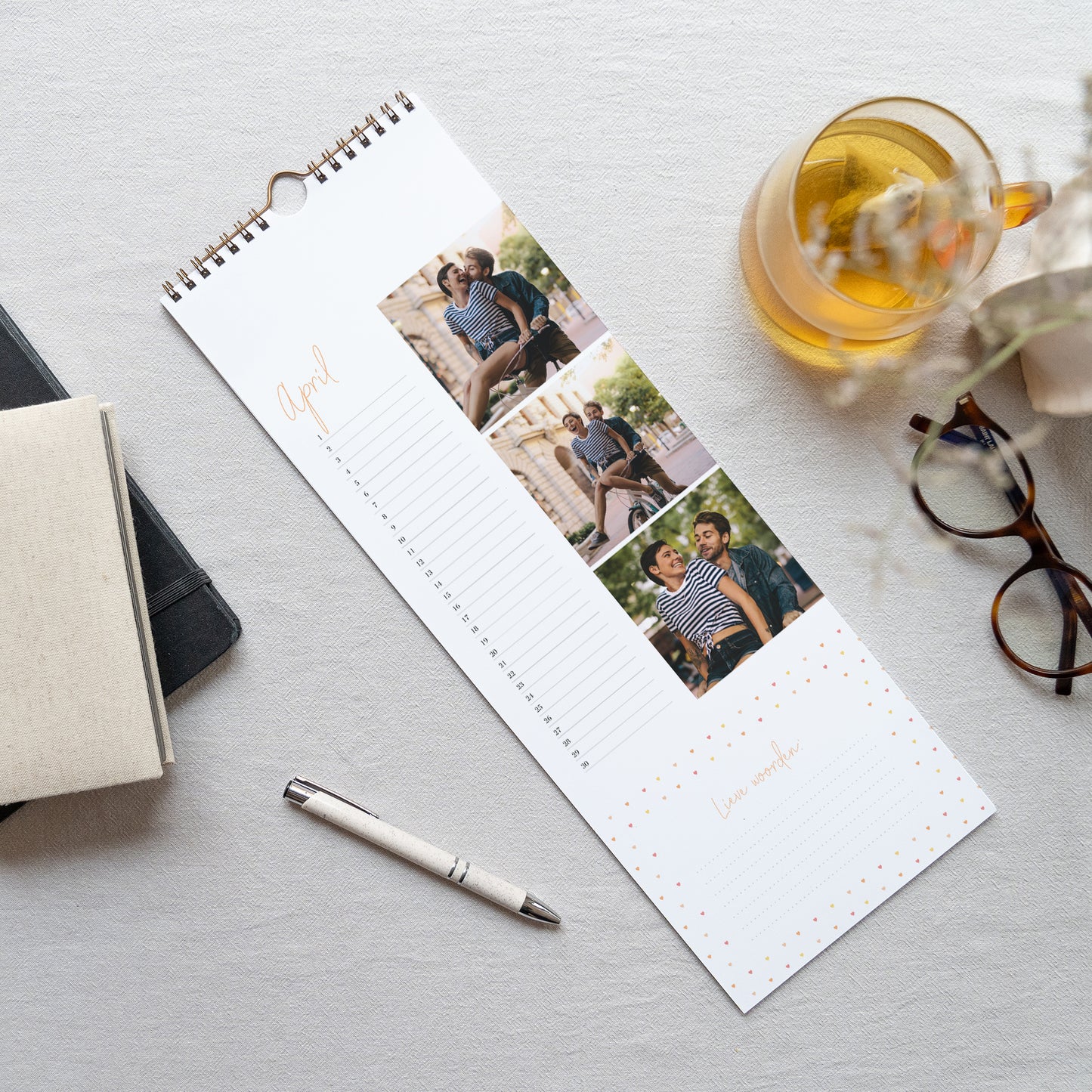 Kalender Eindejaar Perpetueel Eeuwigdurende liefde foto N° 3