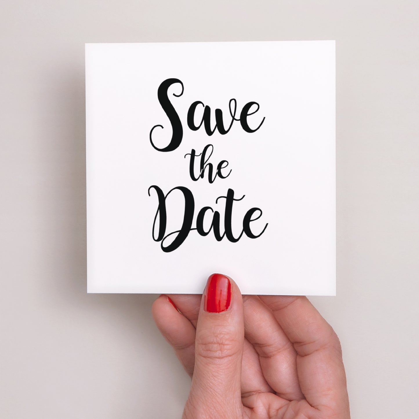 Save the date kaart Huwelijk Vierkant Vintage bloemen foto N° 2