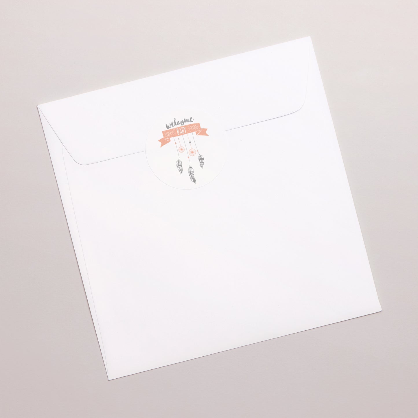 Sticker Geboorte Cirkel Girly Duo dromenvanger foto N° 3