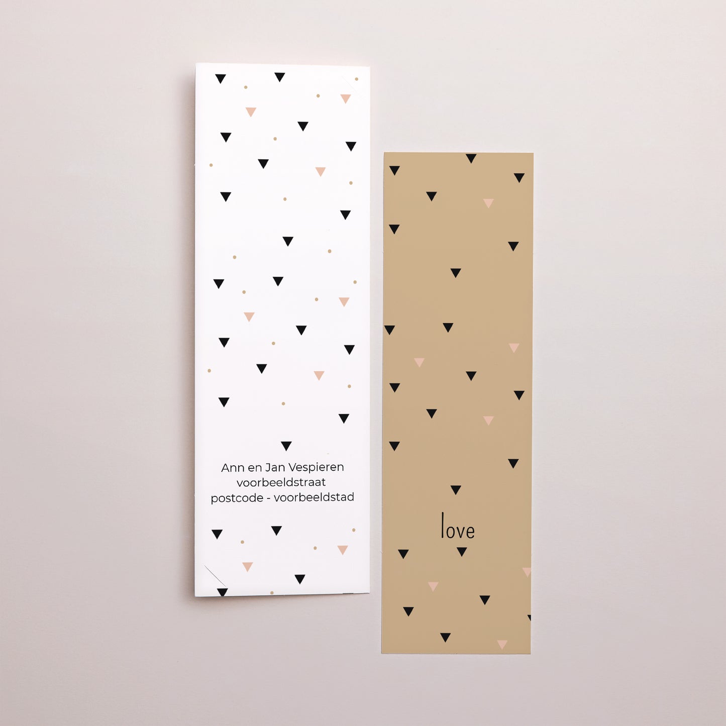 Uitnodigingskaart Geboorte Fotocabine bladwijzer Zoete Origami foto N° 3