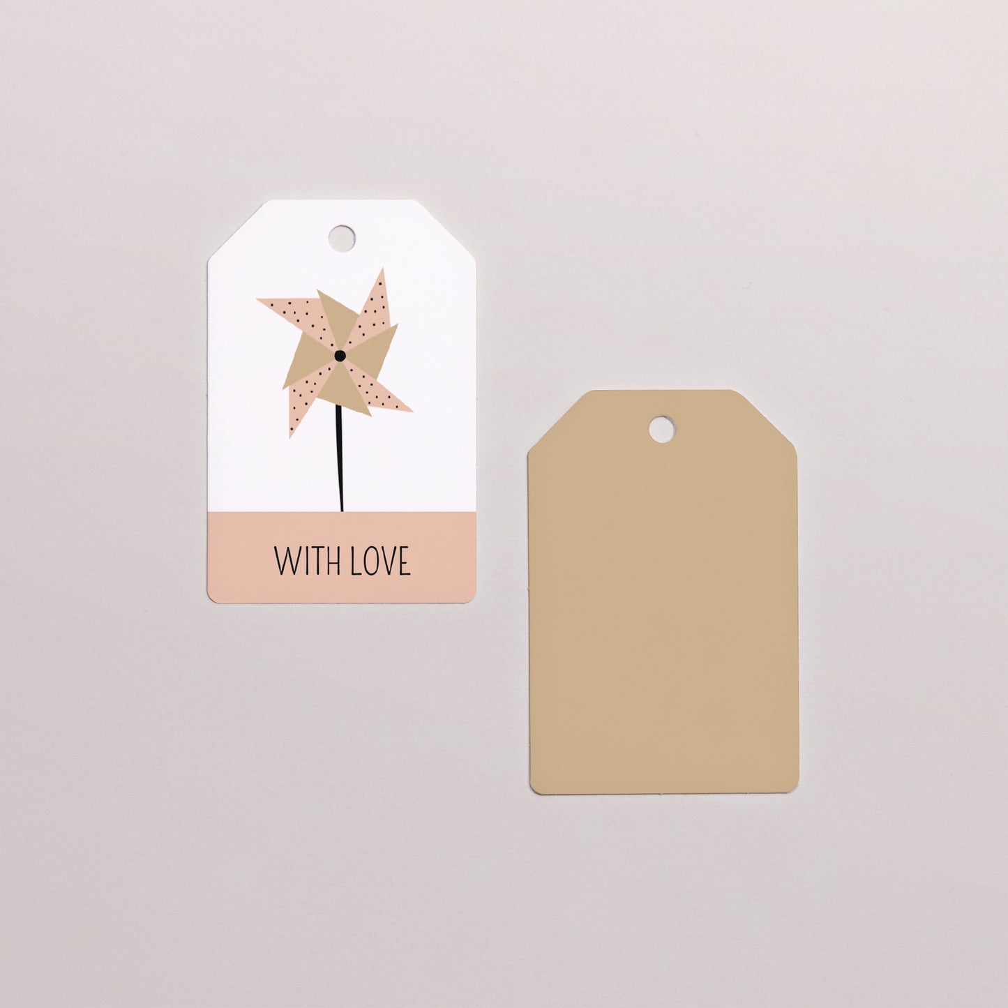 Cadeaulabel Geboorte Vlag Zoete Origami foto N° 1