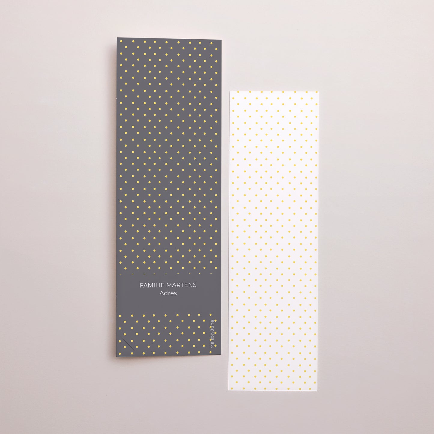 Uitnodigingskaart Geboorte Fotocabine bladwijzer Luciole lucy foto N° 3