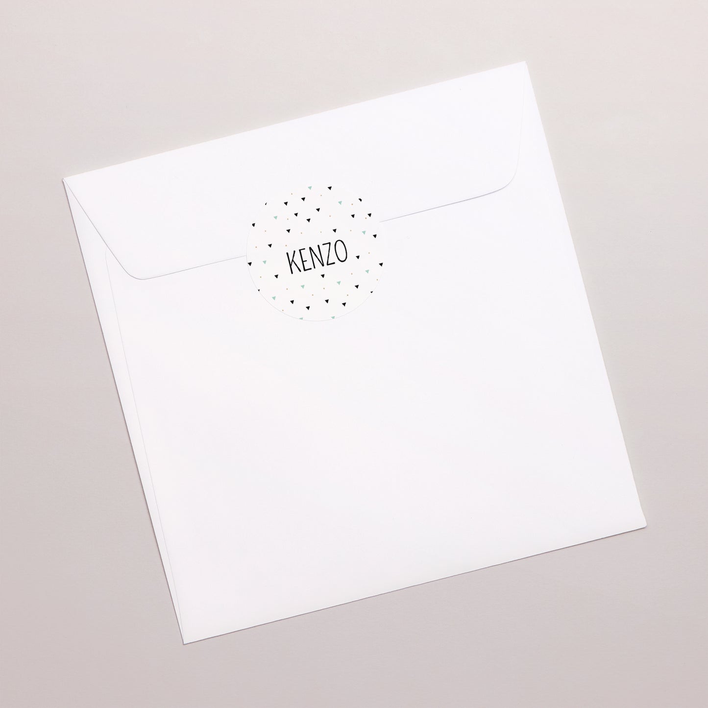 Sticker Geboorte Cirkel Origami-jongen foto N° 3