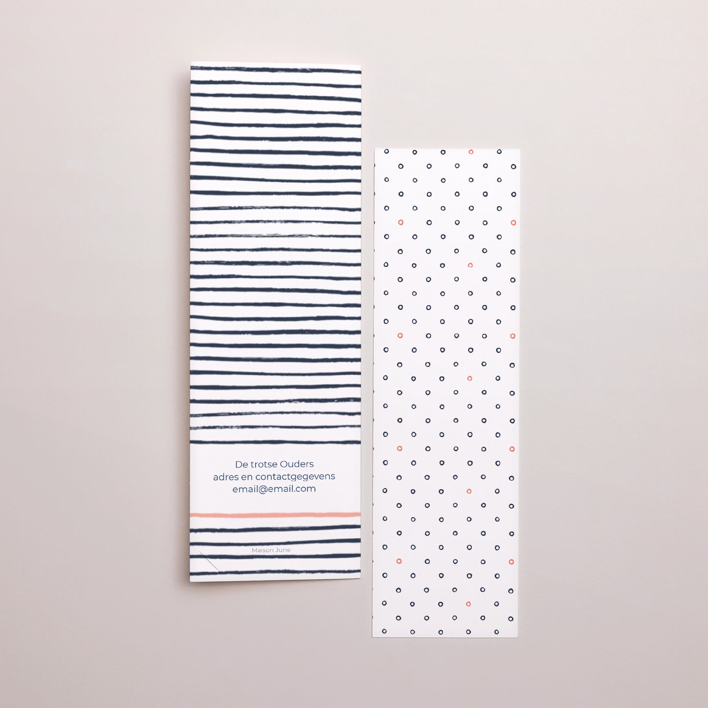 Uitnodigingskaart Geboorte Fotocabine bladwijzer Zoetwater zeiler foto N° 3