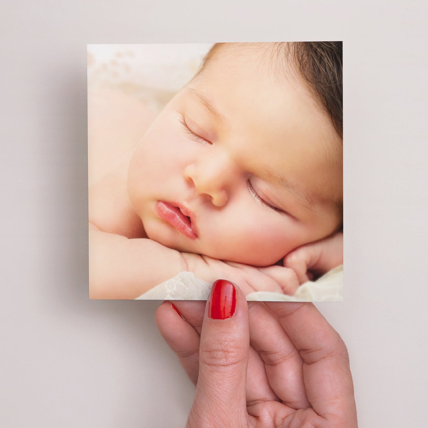 Bedankkaart Geboorte Vierkant Kleine Panda foto N° 3