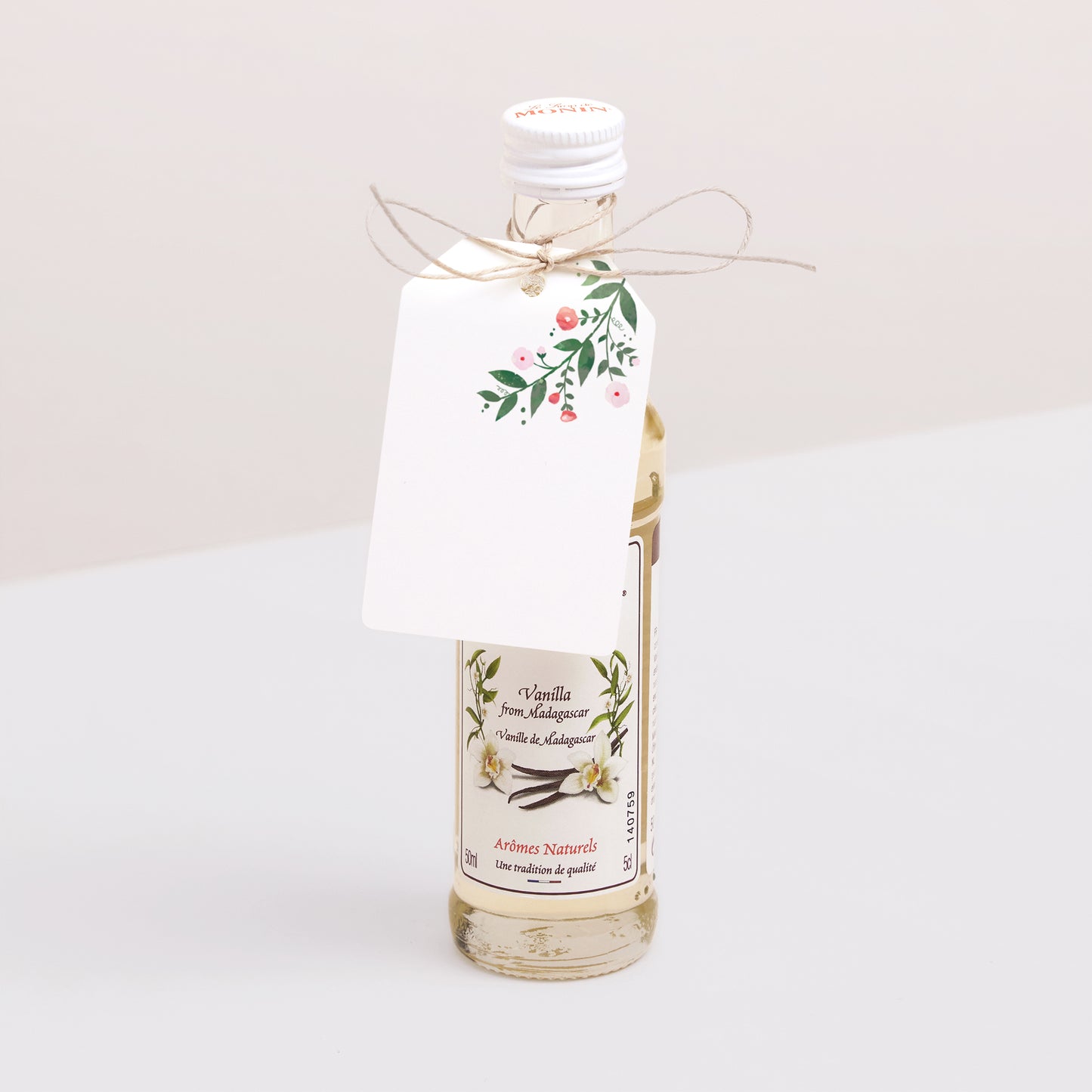 Cadeaulabel Huwelijk Vlag Zomerbloemen II foto N° 3